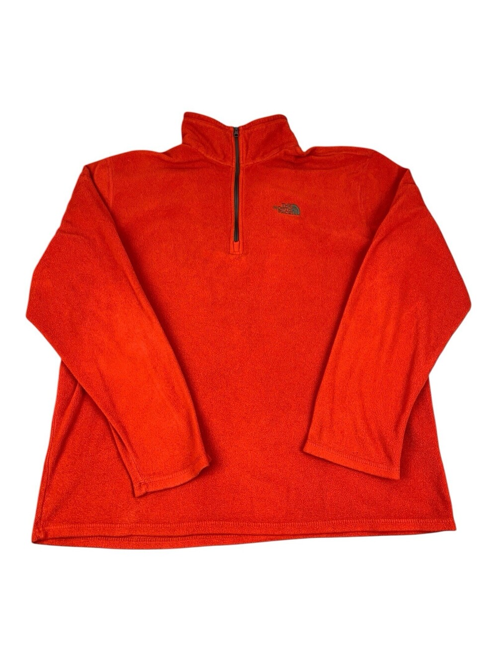 The North Face 1/4 Zip Sweater, Red, Polartec Pullover Fleece, Men’s Size Large